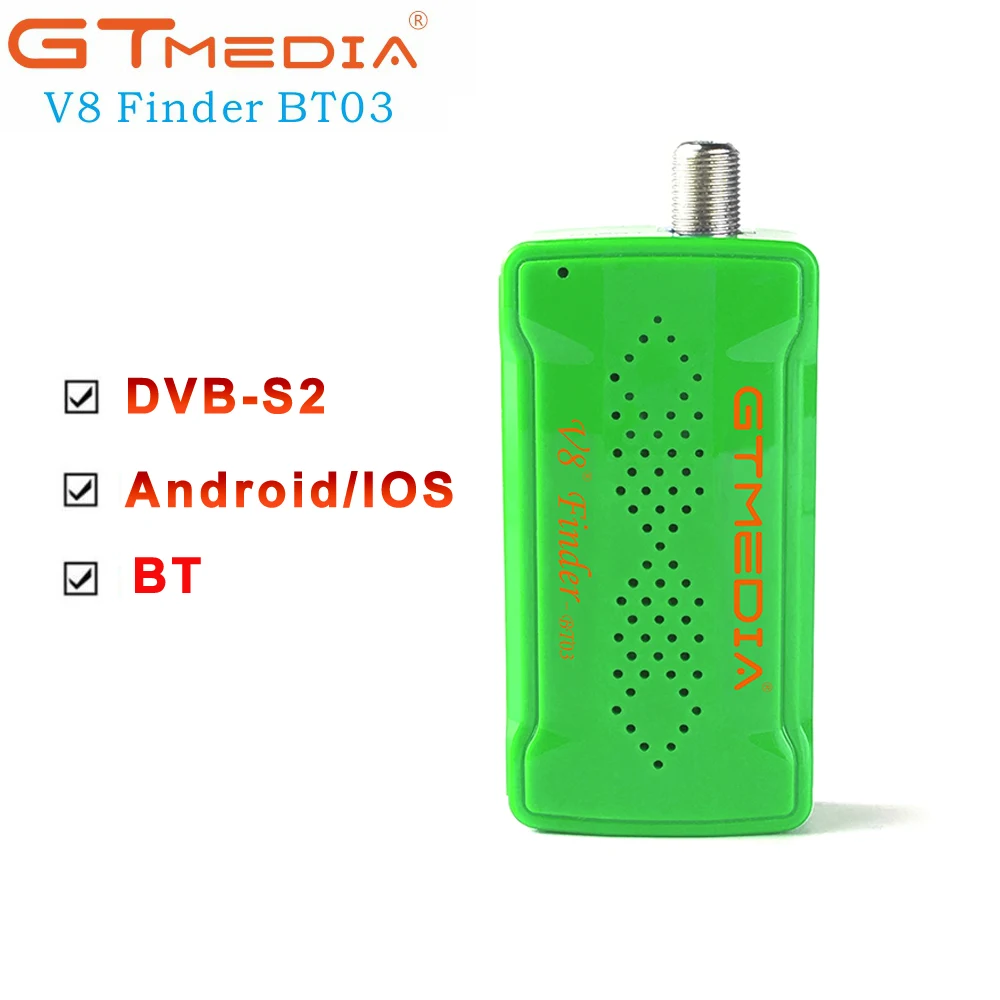 GTMEDIA Sat Finder Φ V8Finder BT03 Satfinder поддерживает Полный Спутниковый выбор Android IOS App |