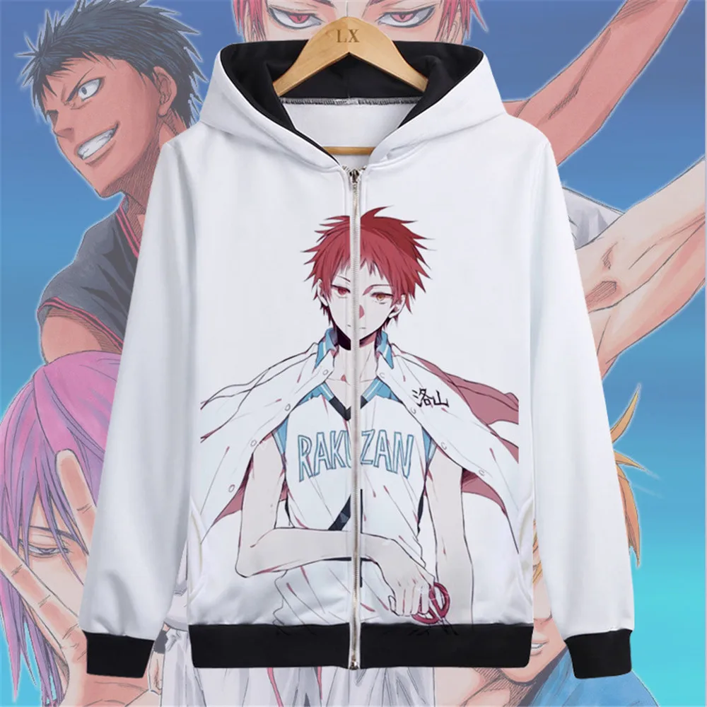 Style12 Аниме Kuroko no Basuke Kuroko Tetsuya толстовки Косплей Карнавальный костюм пальто с капюшоном толстовки белая стеганая куртка на молнии - Цвет: Style12