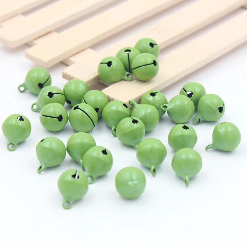 Light Green B-20pcs, цветные железные металлические колокольчики, рождественские колокольчики для рукоделия, рождественские колокольчики, кулоны для животных, подвесные елочные украшения - Цвет: Light Green