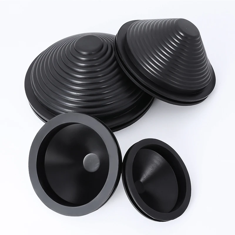 2pcs Rubber Wire Hole dust Covers Plugs Black Tapered Cable Seal Ring Grommet Gasket Inlet Outlet Case Box Plate Cable Protector