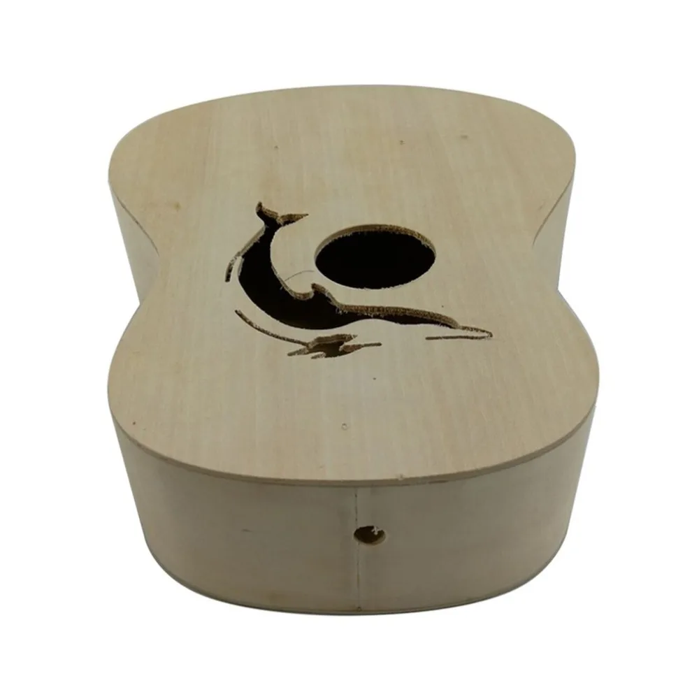 21 Inch DIY Ukulele Kit Basswood Body Plastic Fingerboard Small Guitar Handmade Assembly Musical Instrument | Спорт и развлечения