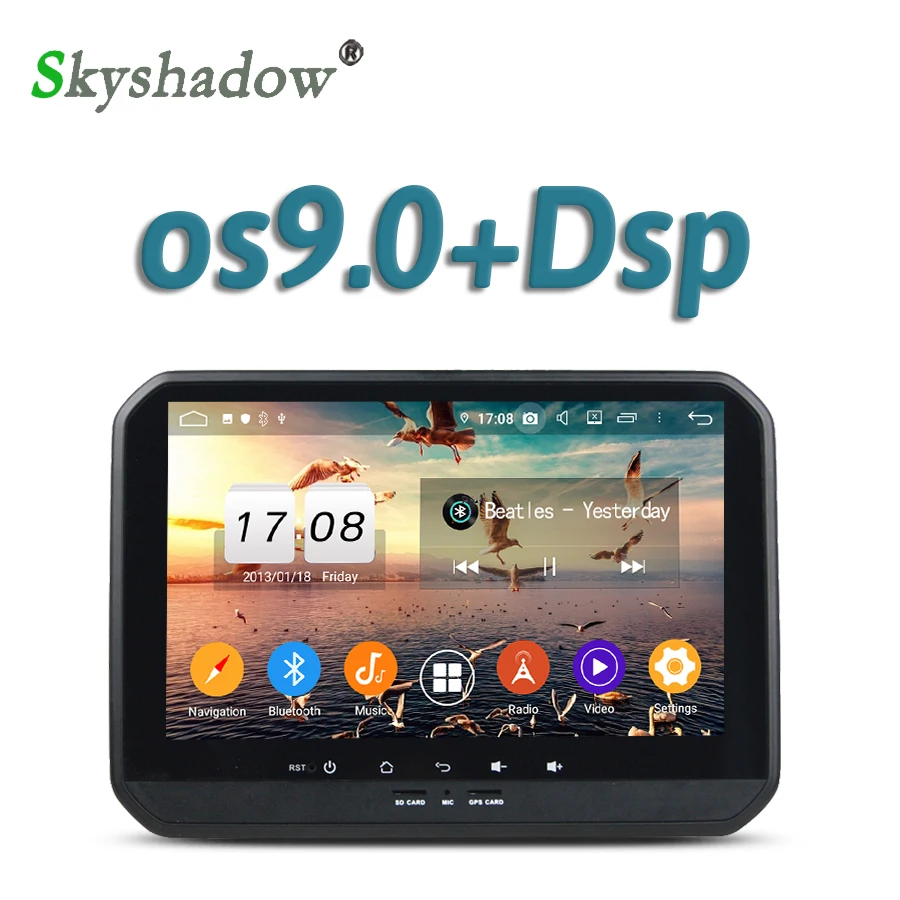 Top DSP Android 9.0 Octa Core 4G RAM +8CORE Car DVD Player GPS Google Map car RDS Radio wifi 4G Bluetooth 4.2 For SUZUKI IGNIS 2017 0