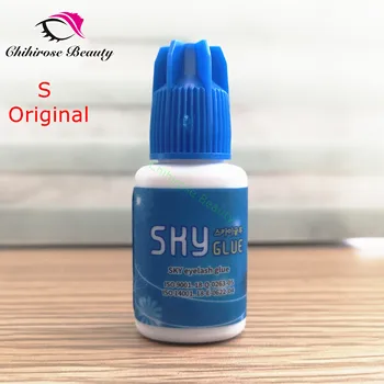 

100 bottle 2-3s Dry Time Most Powerful Fastest Korea Sky Glue S for Eyelash Extensions MSDS Adhesive 5ml Blue Cap Last 6 Weeks