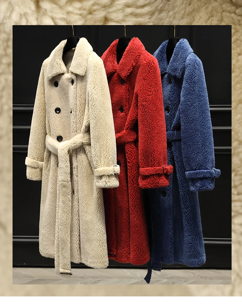 Оторочка из овечьей шерсти, пальто для женщин, новинка года, зимнее пальто, имитация овечьей шерсти, средней длины, из композитного меха, H00854