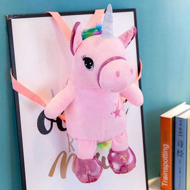 Kids Unicorn Backpack Doll Rucksack Back To School Handbag Outdoor Bag Girl