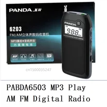 Panda 6203 радио для пожилых людей мини карманный портативный USB интерфейс перезаряжаемый TF карта плеер полупроводниковое радио