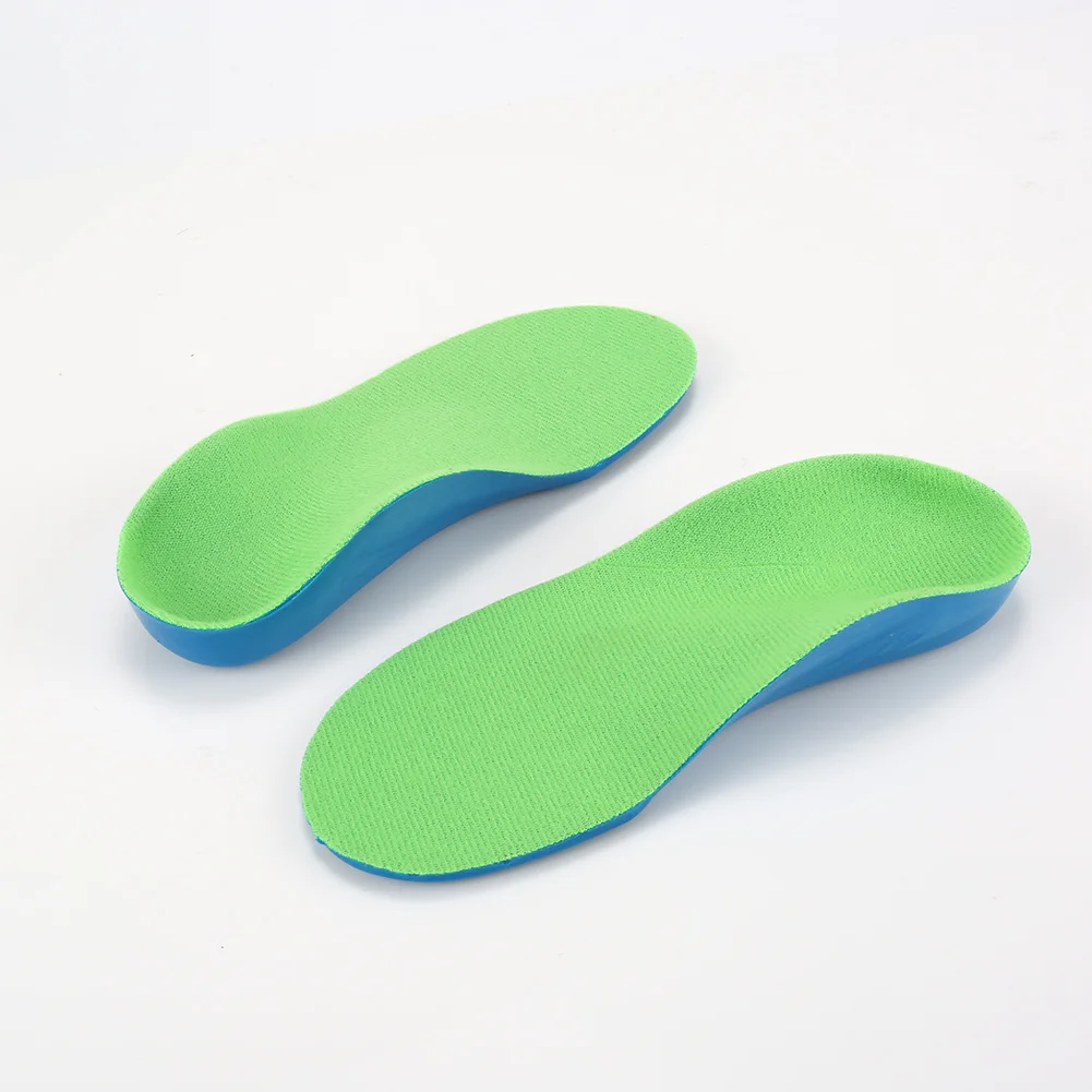 1 пара Детские Стельки ортопедические мягкие дышащие инструмент для ухода за ногами детская обувь на плоской подошве поддержка свода стопы коррекция колодки вставка O66