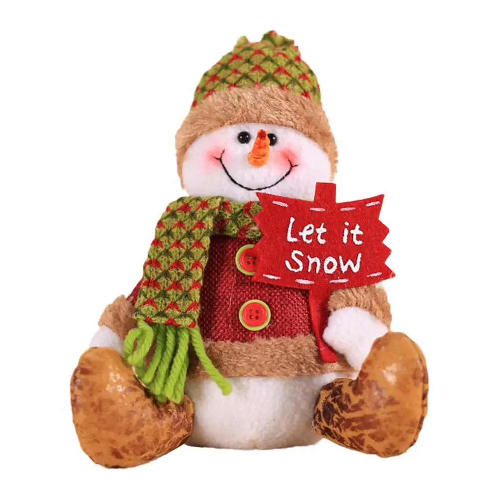 Год Счастливого Рождества безликая кукла орнамент Скандинавская земля Бог Санта Клаус кукла окно Рождественская елка украшения - Цвет: Темно-серый