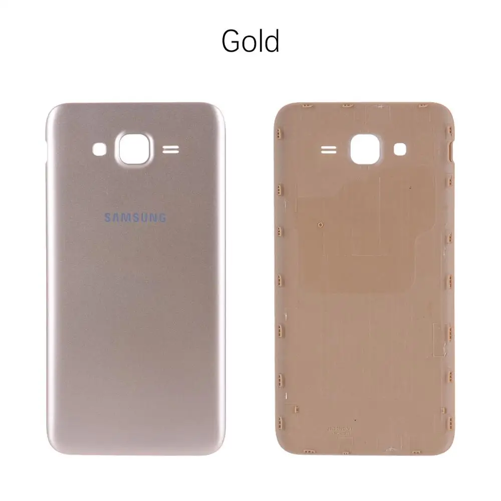 Задняя крышка батарейного отсека для samsung Galaxy J7 J700 J700F J700H J700M задняя крышка корпуса батарейного отсека Запасные части - Цвет: Gold