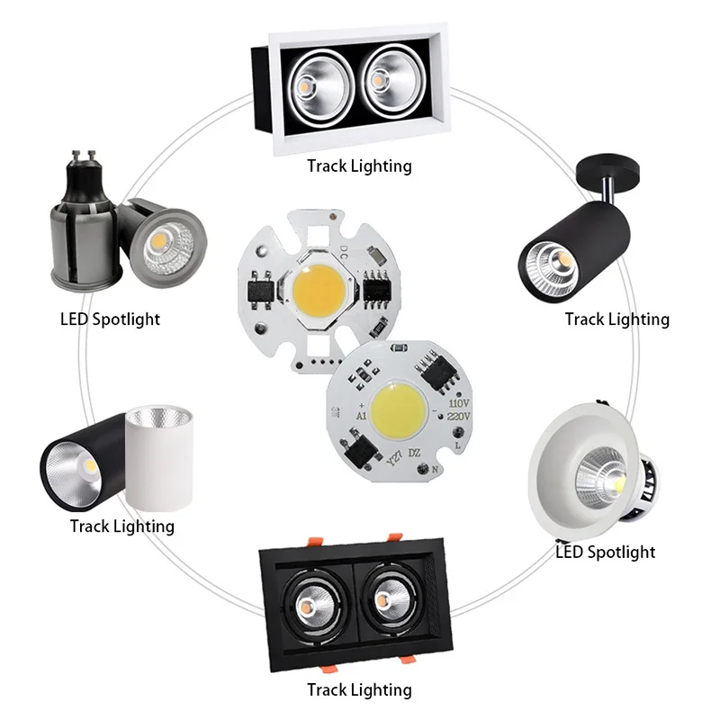 LED COB чип 10 Вт 20 30 50 220 В|Светодиодные чипы| |