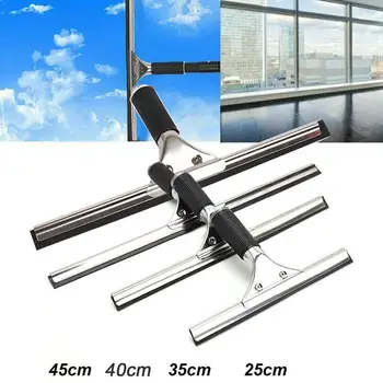 

25/35/40/45cm Stainless steel Glass Wiper Window Brushes Glass For Home cleaning Window tools Mirror Hotel Table B5T7