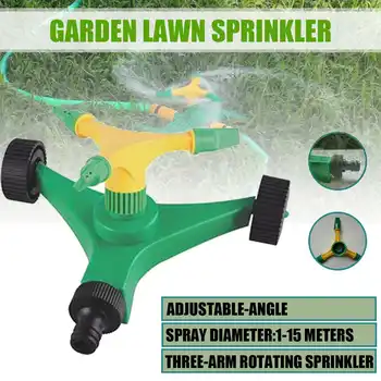 

Garden Sprinklers Automatic Watering Grass Lawn 360 Degree Rotating Water Sprinkler 3 Arms Nozzles Garden Irrigation Tools