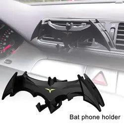 Car Phone GPS Mount Universal Gravity Super Hero Bat Man Cartoon Phone Holder Stand Outlet Clip Stick Holder