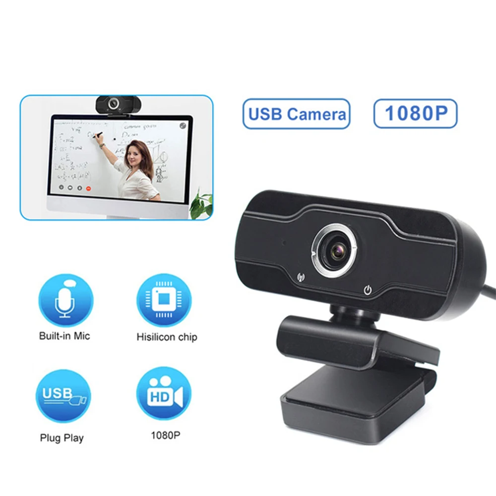 

New Web Camera 1080P Full HD Webcam Mini USB Camera Web With Microphone Auto Focus Computer WebCamera for Video call Live Stream