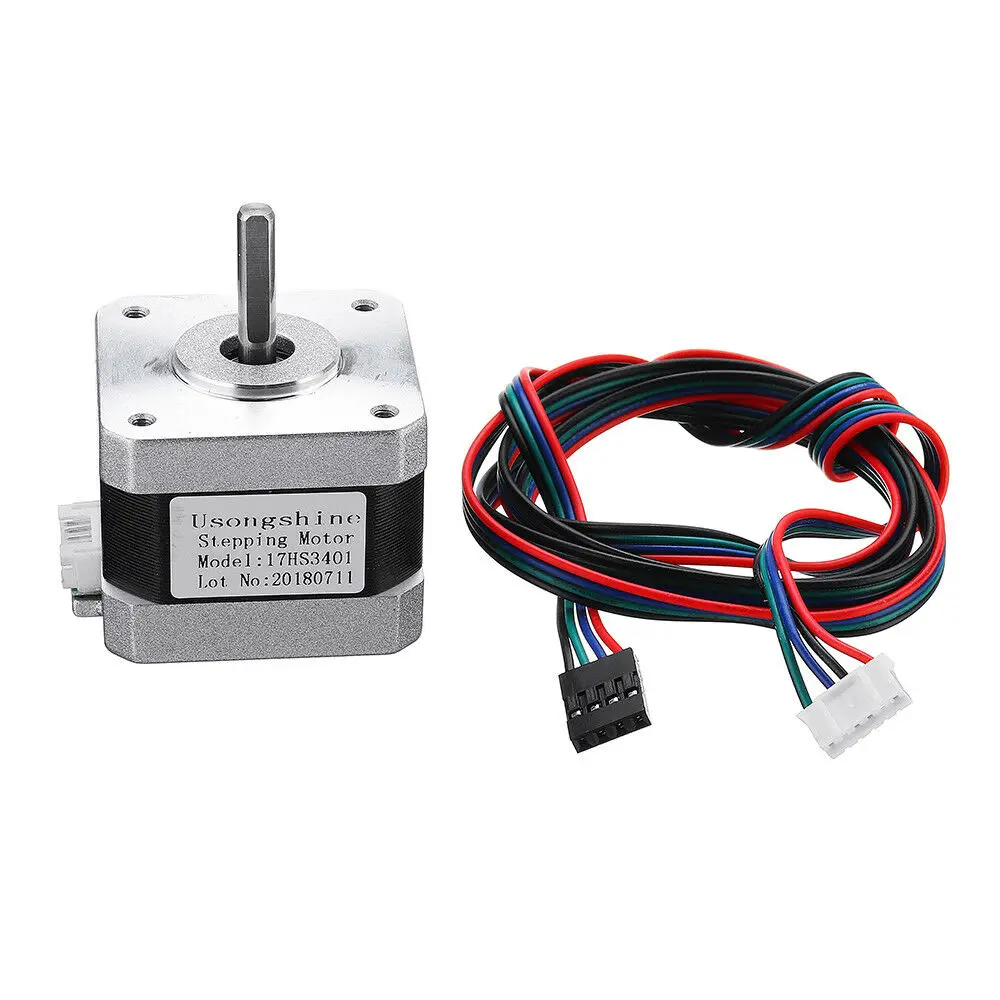 17Hs3401 Nema17 4-свинец 1.3A 42bygh шаговый двигатель для 3D-принтеры числового программного управления типа Cnc