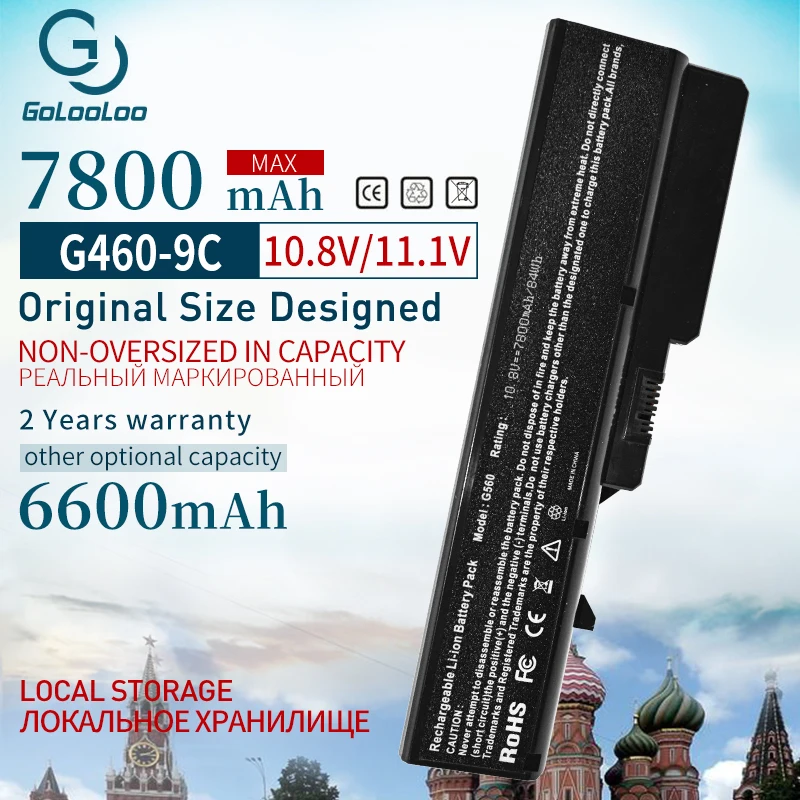 Новый аккумулятор Golooloo для Lenovo G570 G475 G560 G565 G575 G770 G460 G465 G470 Z460 LO9S6Y02 L09M6Y02 L10M6F21 L09S6Y02