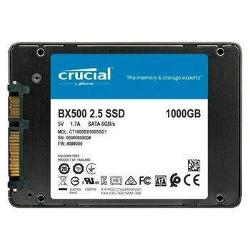 

Critical BX500 CT1000BX500SSD1 SSD, 2.5", 1.0 Tb, SATA-III, read: 540 MB/s, write: 500 MB/s