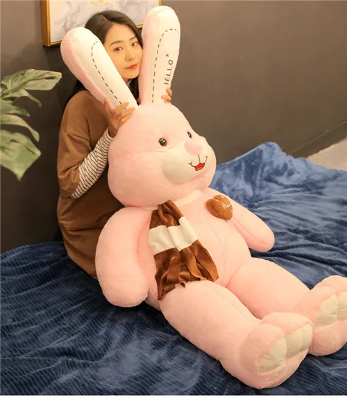 Fancytrader 59'' JUMBO Kawaii Giant Stuffed Rabbit Plush Toy Doll Cute Anime Bunny Hugging Pillow for Girl Gift Decoration 150cm (14)