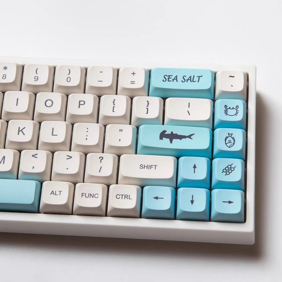 138 Keys PBT Keycap XDA Profile DYE-SUB Personalized Sea Salt Keycaps For Mechanical Keyboard GMMK Pro 61 64 84 108 Layout