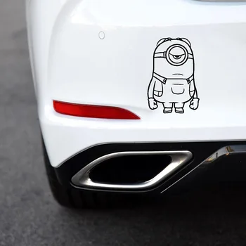 

Funny minion Auto Stickers On The Car Art Car Decals New Design Pattern