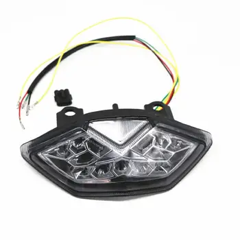 

For Kawasaki Z1000 10-13 Rear Tail Light Brake Turn Signals Integrated Chrome LED Light