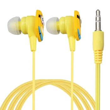 

Fone De Ouvido Yellow Man Despicable Me Minions In-ear Wired 3.5 MM Earphone for MP3 MP4 5 PC Mobile Phone Headset with Earbuds
