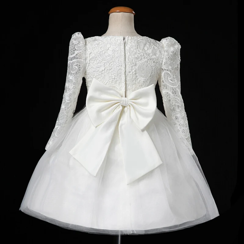 New Flower Girl Dresses with Long Sleeve Communion Ball Party Pageant Dress for Wedding Little Girl Kids/Children Princess Dress