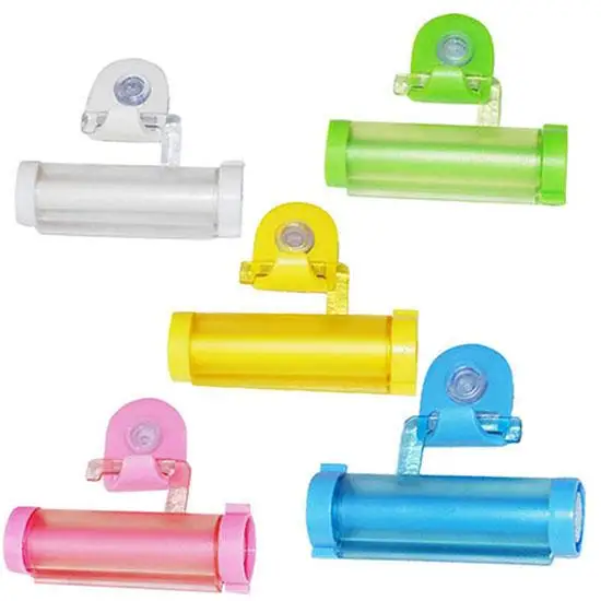 

Useful Plastic Rolling Tube Squeezer Toothpaste Easy Dispenser Bathroom Holder