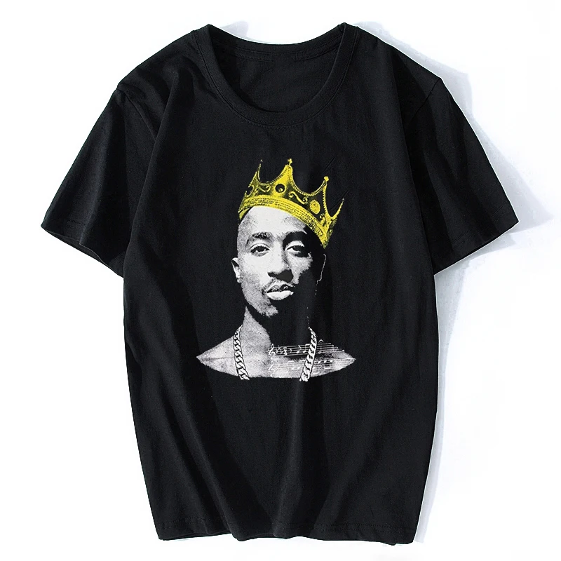 Модная футболка Tupac 2PAC R.I.P с коротким рукавом хлопковые топы принтом футболки