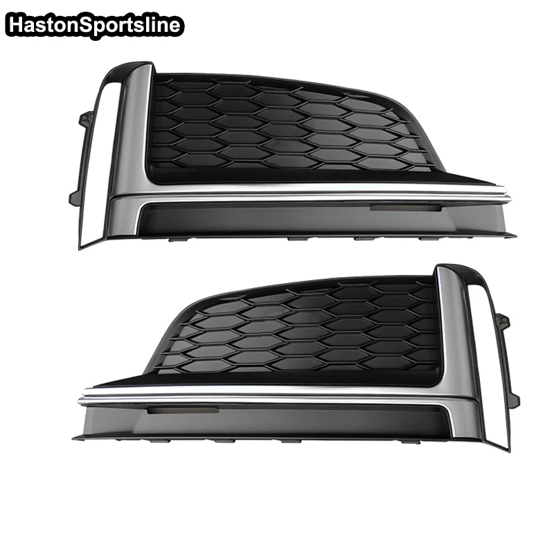 

S5 Honeycomb Front Sport Fog Lamp Cover Fog Light Grill for Audi S5 SLINE 2016-2019 Car Styling Accessories