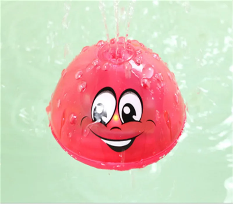 red water ball Игрушки для ванной светильник для воды с душевой кабиной детские игрушки Электрический индукционный светильник с музыкальным шаром игрушки для детей Подарки - Цвет: red water ball