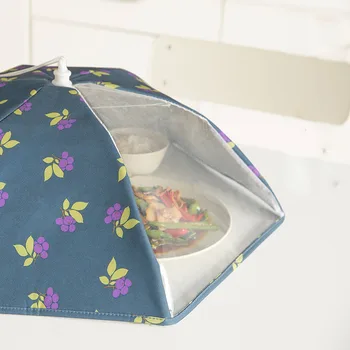 

Aluminum foil foldable meal cover hexagonal vegetable food cover small fresh dust-proof meal insulation cover