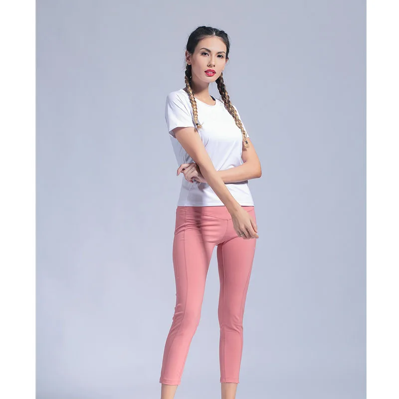 

Fashion Yoga Clothes Suit Female Sports Spring Summer Short-sleeved Gym Running Beginners Quick Drying Clothes Two-Piece Women's