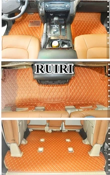 

Good quality! Custom special car floor mats + one trunk mat for Lexus LX 570 7 seats 2020-2007 waterproof carpets for LX570 2019