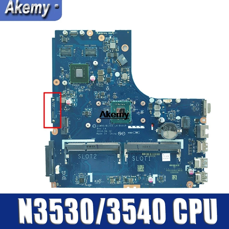 

Free Shipping NEW Tested mainboard for lenovo B50-30 LA-B101P Notebook motherboard with N3530 N3540 cpu