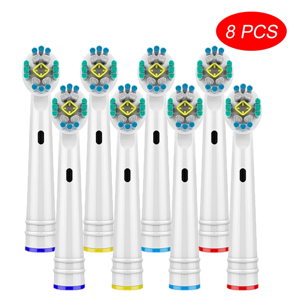 Heads Toothbrush-Heads Replacement-Brush Whitening Wholesale Braun oral-B 3D for 8pcs