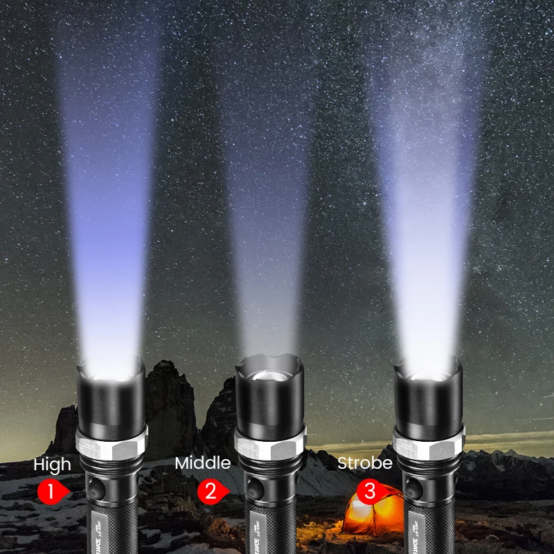 YAGE 336C Cree Фонарик Поворотный Масштабируемые 18650 Led водонепроницаемый Lanterna Лампе