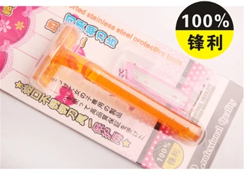 

Women's Shaving Razor With 1Pc Blades Safety Body Underarm Bikini Leg Hair Remover Sharp Stainless Steel Cutting Razor For Lady