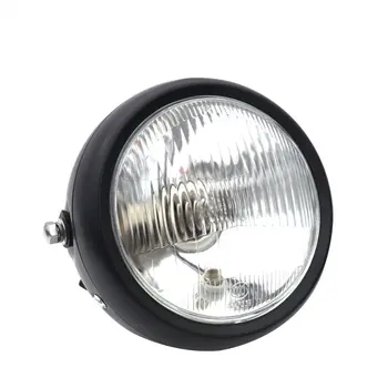 

GN125 Retro Headlights Motorcycle Modified Universal Headlights Black Shell Headlights Far And Wide Headlights Round Lights