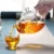 BORREY Glass Tea Set Термостойкое Стекло Чайник Для Заваривания Чая Чайник С Двойными Стенками Стеклянная Чашка Кунг-Фу Чайный Сервиз Пуэр Чайник Газовая Плита Чайник