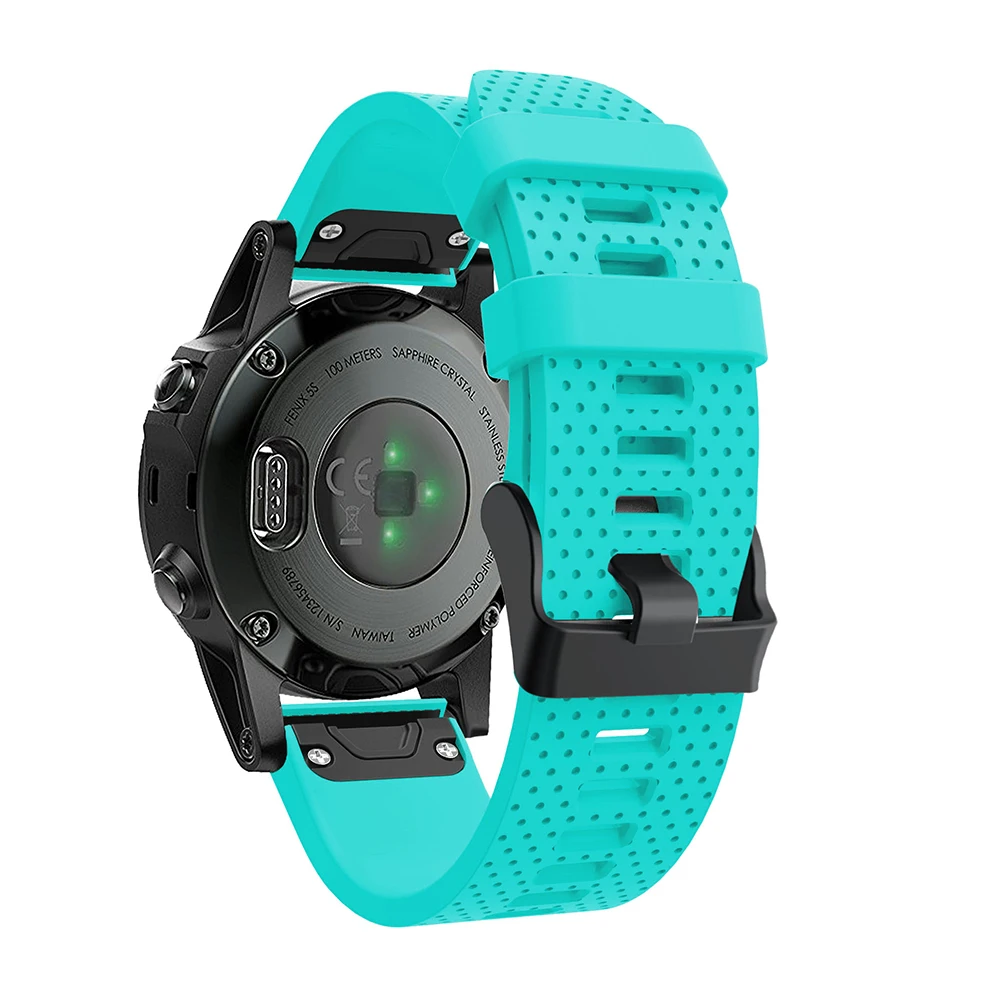 Силиконовый ремешок 20 мм быстросъемный браслет для смартфонов Garmin Fenix 6S|Ремешки