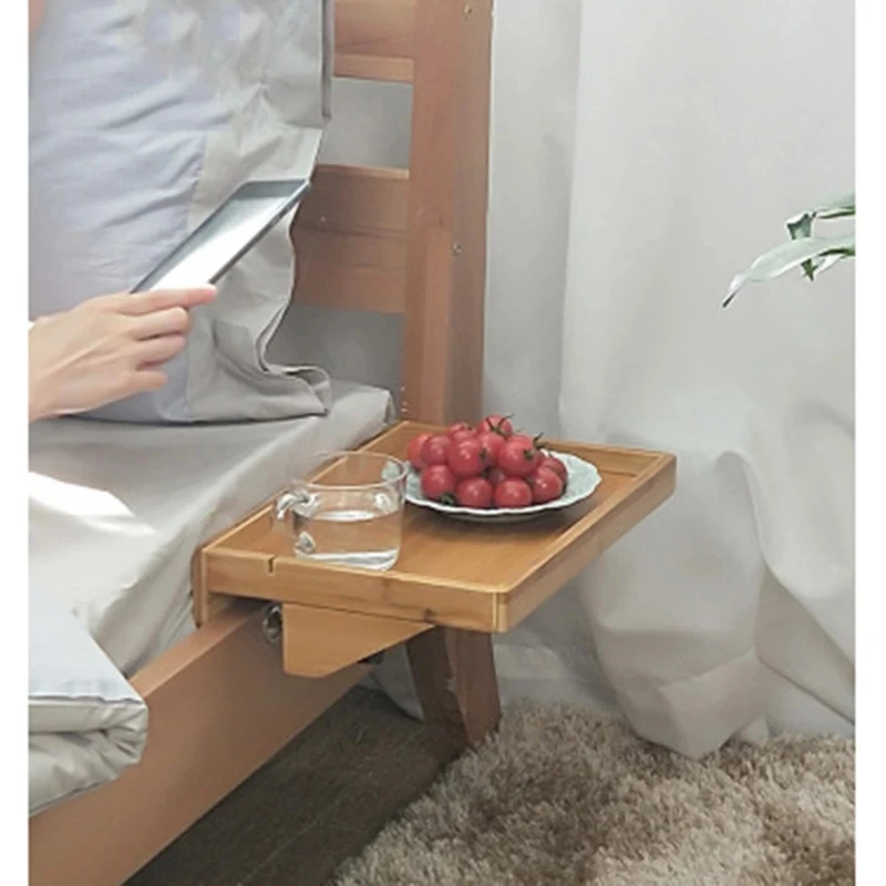 Bedroom Furniture Bedside Table Tray Wooden Table Bedside Mobile Rack Creative Dormitory