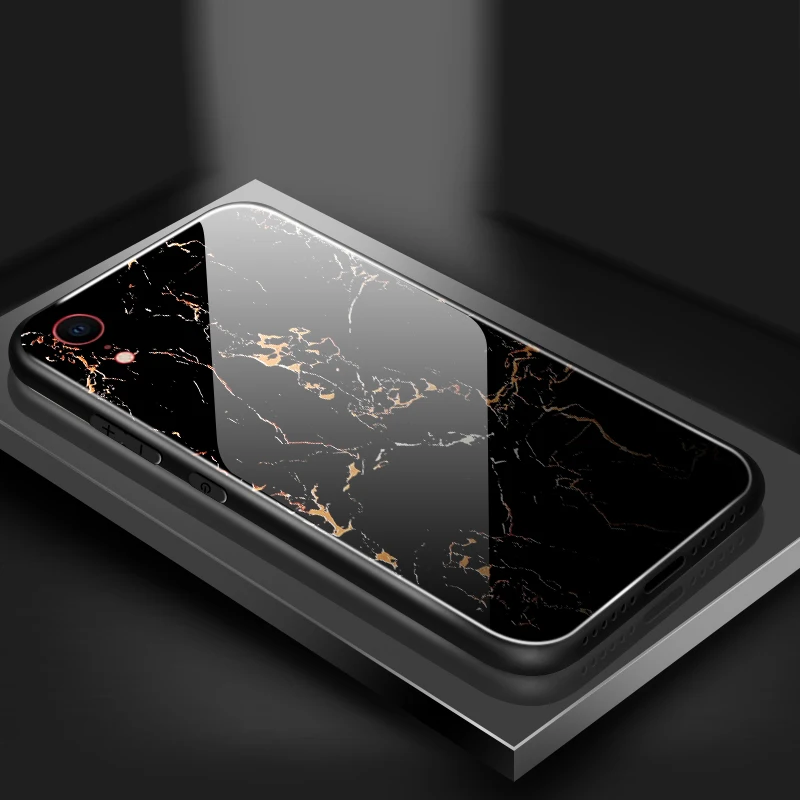 Для iPhone 5S, se, 6, 6 S, 7, 8 Plus XR XS макс. закаленное стекло чехол для Meizu M5 M6 M8 M9 Примечание 16th Plus с узором в полоску защитная оболочка