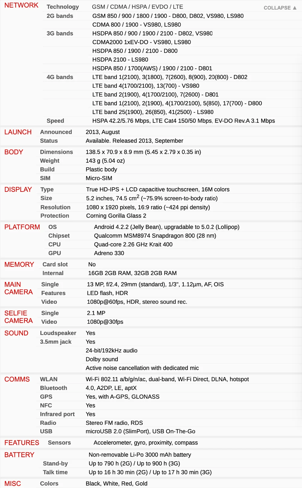 LG G2 D802 четырехъядерный 2 Гб ОЗУ 32 Гб ПЗУ 13,0 МП 4G WIFi телефон nfc