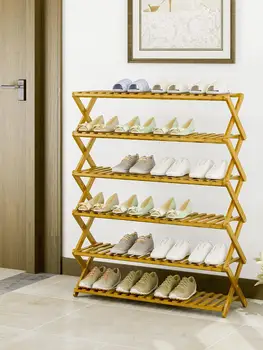 

Simple household specials multi-layer small shoe rack dormitory door economy type space folding shoes shelf rack