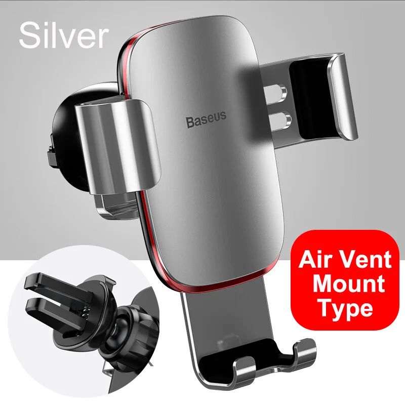 phone holder for desk Baseus Trọng Lực Giá Đỡ Điện Thoại Ô Tô Di Động Điện Thoại Kẹp Đứng Chân Đế Khe CD/Airvent Gắn Cho iPhone Samsung iphone stand Holders & Stands