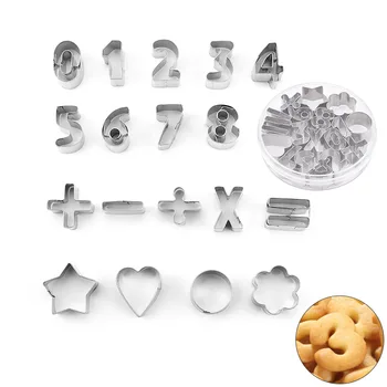 

Stainless Steel with Numbers Cookie Pineapple Cake Mould Bakery Appliances DIY Kitchen Gadgets Baking Appliances