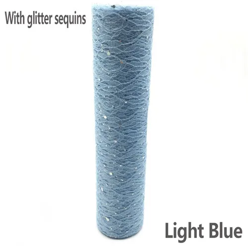 Sequin-light blue 30 см кружева тюль рулон цветок сетка стол центральный Свадьба День рождения партия стол Центровой Runner DIY юбка-пачка стул пояс 10 лет - Цвет: Sequin-light blue