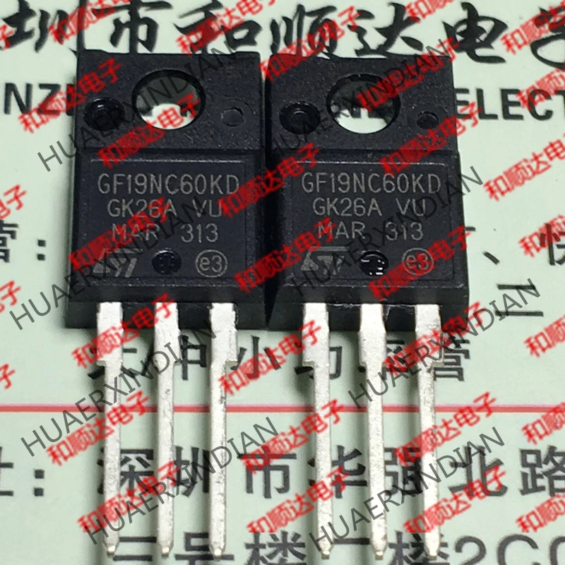 20 шт./лот STGF19NC60KD TO-220F с изолированным затвором(IGBT) 600V 19A