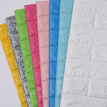 

3D Wall Stickers Imitation Brick Bedroom Decor Waterproof Self-adhesive Wallpaper For Living Room Kitchen TV Backdrop Decor